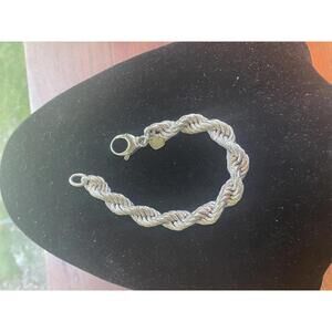 Vintage Bronzo Italian Twistes Rope Bracelet